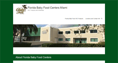 Desktop Screenshot of floridababyfood.com