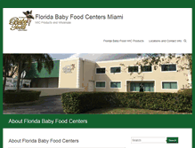 Tablet Screenshot of floridababyfood.com